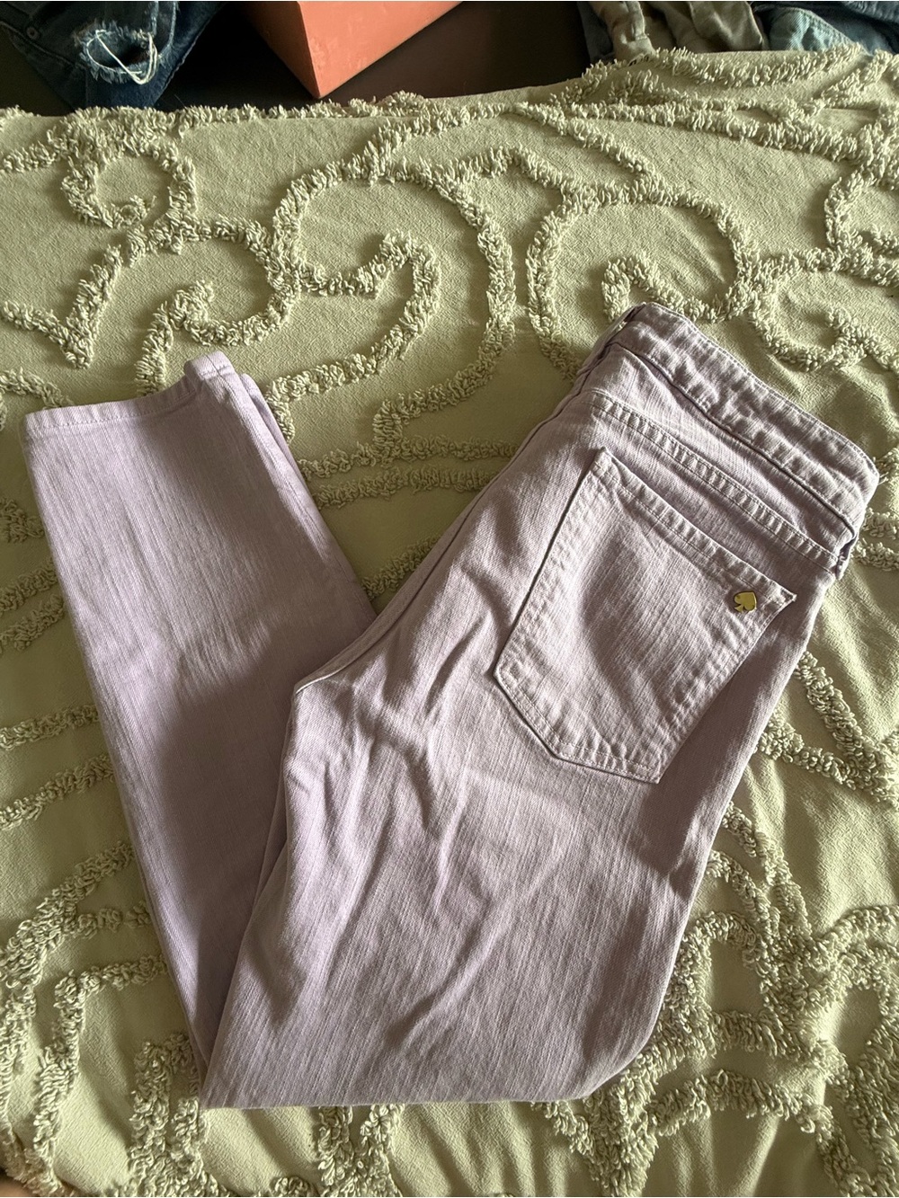 Kate Spade lavender straight slim denim mid rise jeans - Picture 11 of 11